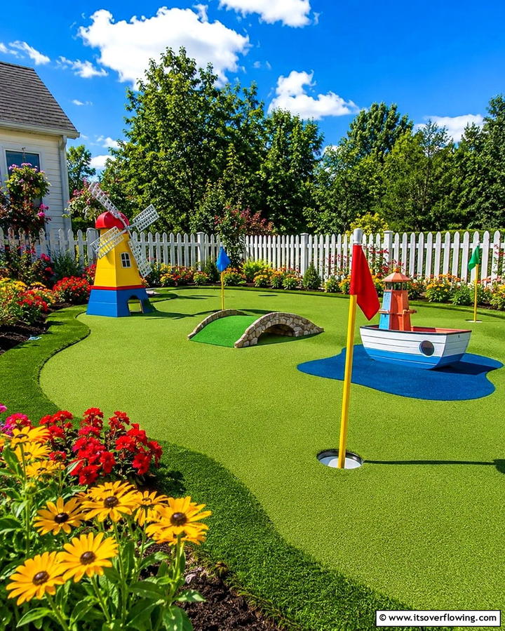 Kid Friendly Putting Greens - 25 Backyard Putting Green Ideas for Golf Enthusiasts
