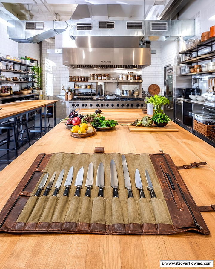 Knife Rolls for Portable Storage - 25 Knife Storage Ideas for a Clutter-Free Kitchen