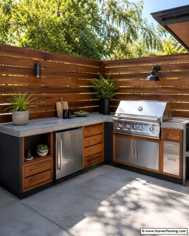 L Shaped Grill Station - 25 Grill Station Ideas for the Ultimate Outdoor Cooking Space