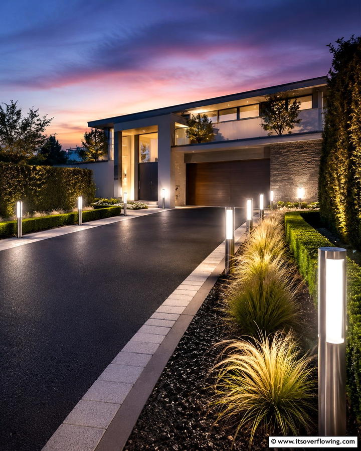 LED Bollard Lights - 25 Driveway Lighting Ideas to Illuminate Your Home