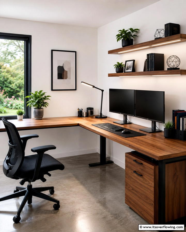 LED Desk Lamps for Focus - 30 Home Office Lighting Ideas- Brighten Your Workspace