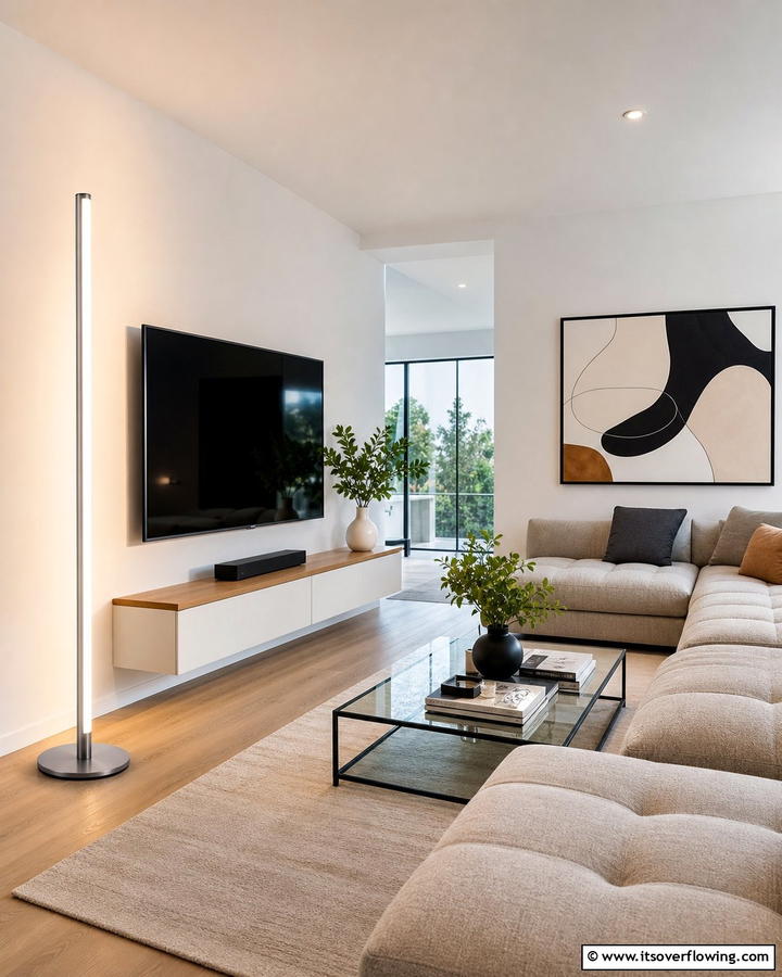 LED Energy Efficient Floor Lamp - 30 Living Room Floor Lamp Ideas- Stylish Lighting Solutions