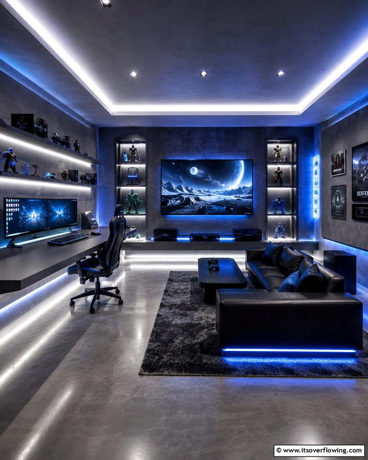LED Strip Lighting - 25 Gamer Girl Room Ideas for a Fun and Stylish Space