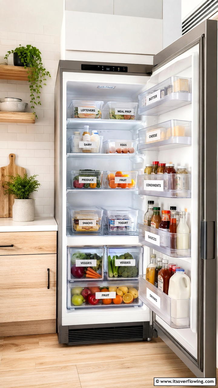 Labeling for Clarity - 30 Fridge Organization Ideas for Efficient Storage