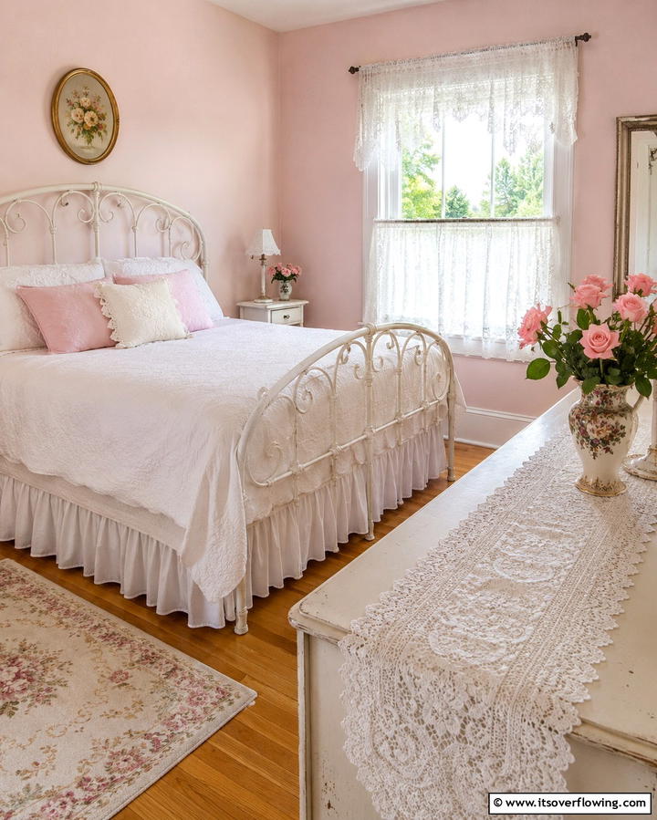 Lace Accents - 25 Victorian Bedroom Ideas for Timeless Elegance