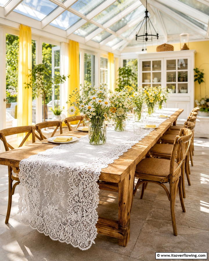 Lace Table RunnersOne - 25 Vintage Wedding Ideas for a Nostalgic Celebration