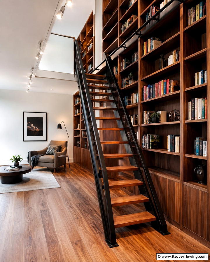 Ladder Inspired Modern Staircase - 30 Modern Staircase Ideas- Sleek & Architectural Designs