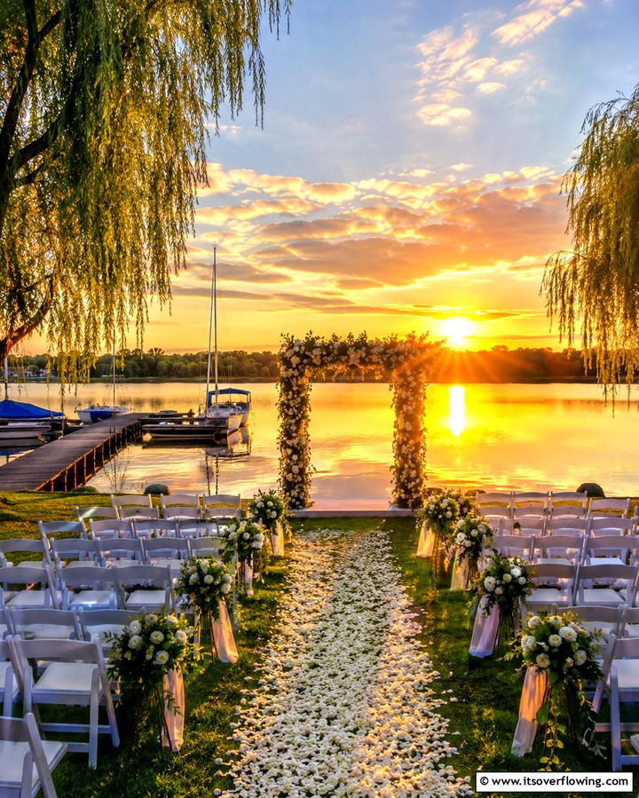 Lakeside Serenity - 25 Dreamy Destination Wedding Ideas for a Perfect Day