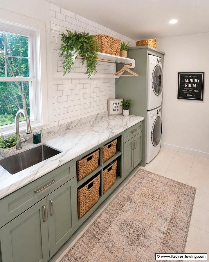 Laminate Countertops for Budget Friendly Style - 20 Laundry Room Countertop Ideas for a Functional and Stylish Space