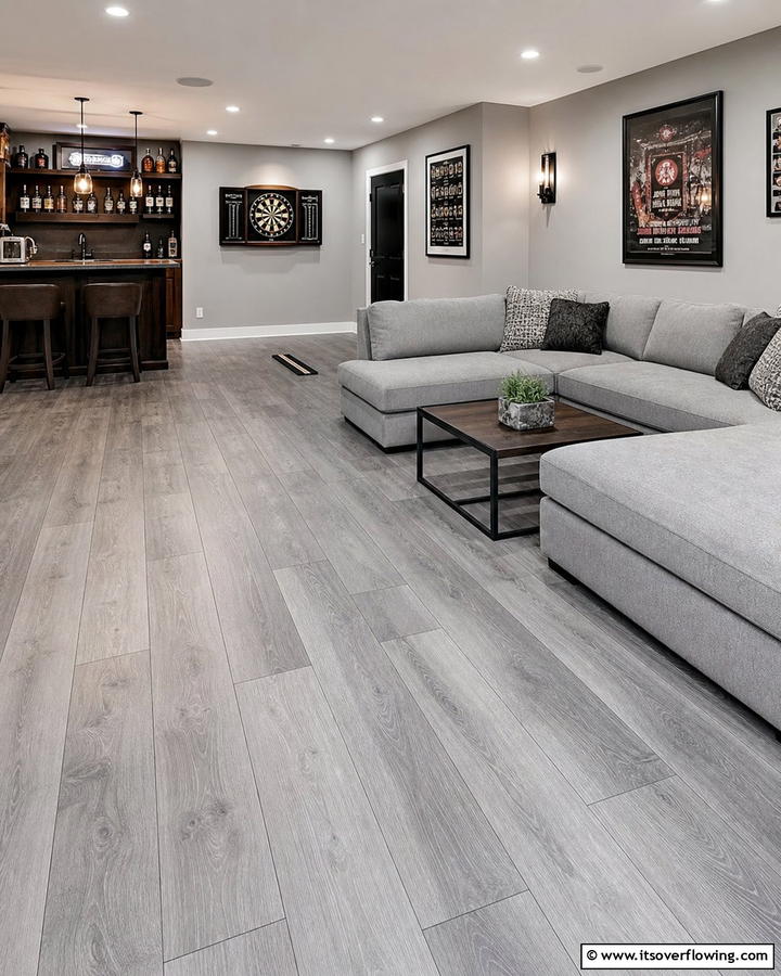 Laminate Flooring - 25 Man Cave Flooring Ideas for a Masculine Retreat