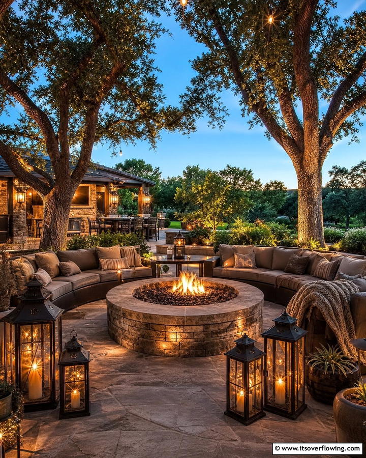 Lantern Infused Outdoor Fire Pits - 30 Lantern Decor Ideas for Indoor and Outdoor Spaces
