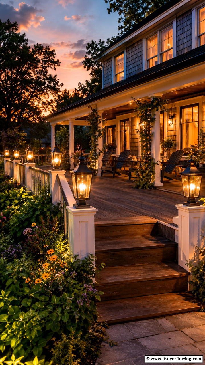 Lantern Style Deck Lights - 30 Deck Lighting Ideas for Ambiance and Safety