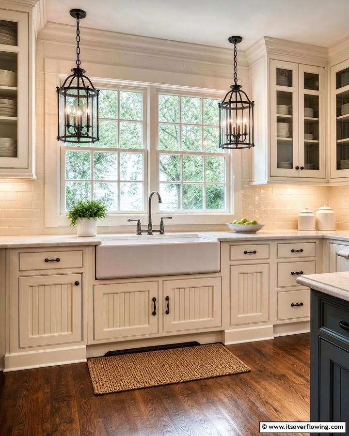 Lantern Style Fixtures for Timeless Appeal - 20 Kitchen Sink Lighting Ideas for a Brighter Space