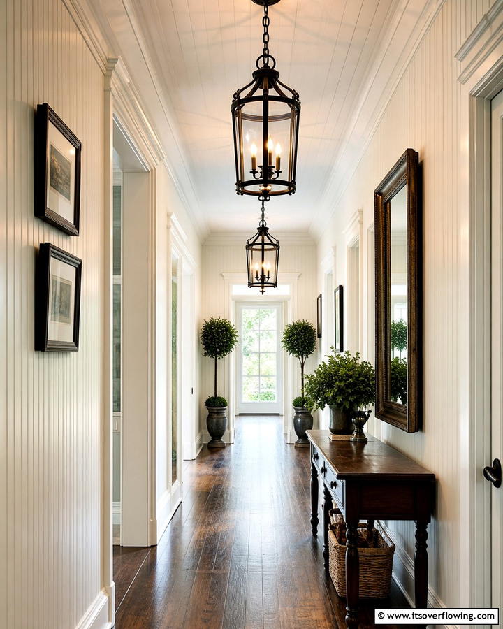 Lantern Style Fixtures for Timeless Charm - 20 Narrow Hallway Lighting Ideas to Brighten Your Space