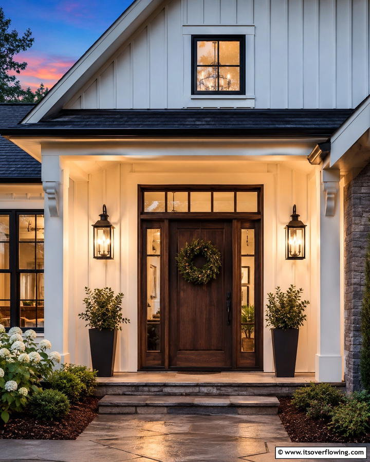 Lantern Style Lighting - 25 Farmhouse Porch Ideas for a Cozy Outdoor Retreat