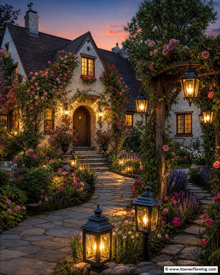 Lantern Style Outdoor Lighting - 20 Charming Cottagecore House Exterior Ideas