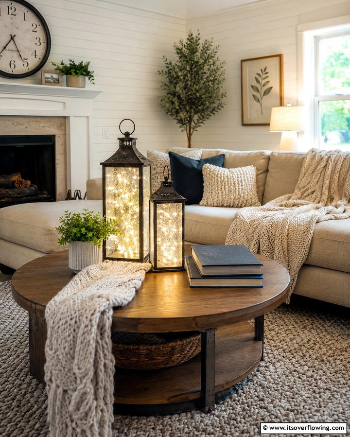 Lanterns with LED String Lights for Safety - 20 Unique Lantern Centerpiece Ideas for Any Occasion