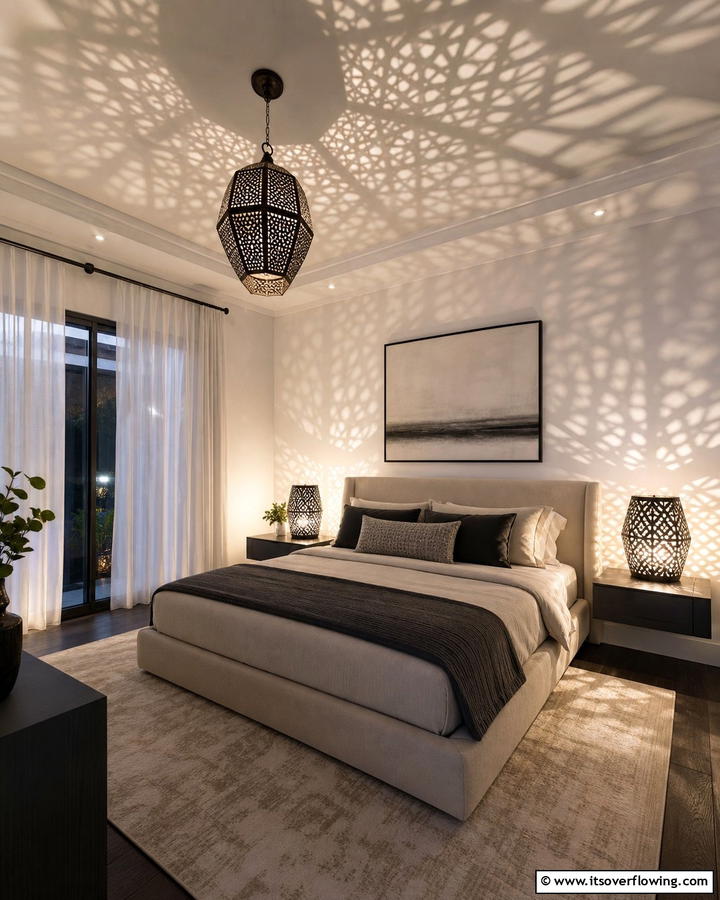 Lanterns with Shadow Play - 30 Lantern Decor Ideas for Indoor and Outdoor Spaces