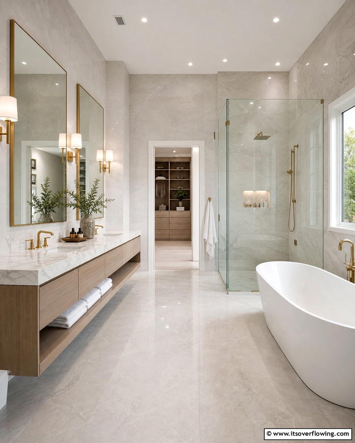 Large Format Tiles - 25 Bathroom Remodel Ideas for a Fresh New Look