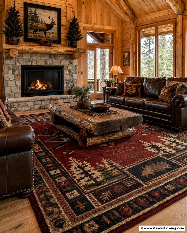 Large Hunting Themed Area Rugs - 25 Hunting Room Ideas for the Ultimate Sportsman’s Retreat