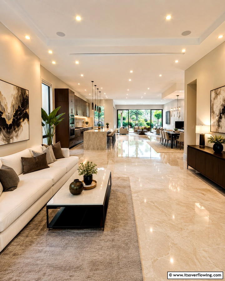 Large Mirrors to Enhance Space - 25 Townhouse Interior Design Ideas for Modern Living
