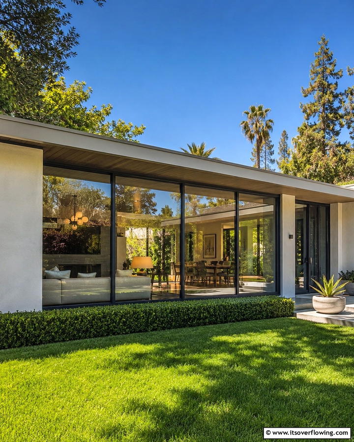 Large Picture Windows - 25 Ideas for Ranch-Style Home Exteriors