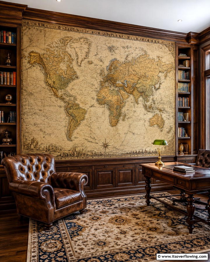 Large Scale Maps - 25 Large Wall Decor Ideas to Make a Bold Statement