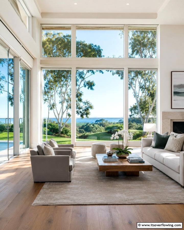 Large Windows - 25 Organic Modern Interior Design Ideas for Your Home