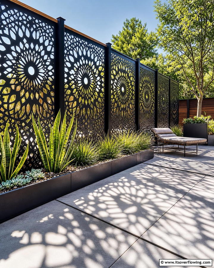 Laser Cut Privacy Fence - 21 Privacy Fence Designs for Secure & Stylish Property Borders