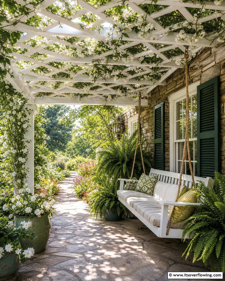 Lattice Awning Design - 20 Front Porch Awning Ideas to Enhance Your Home