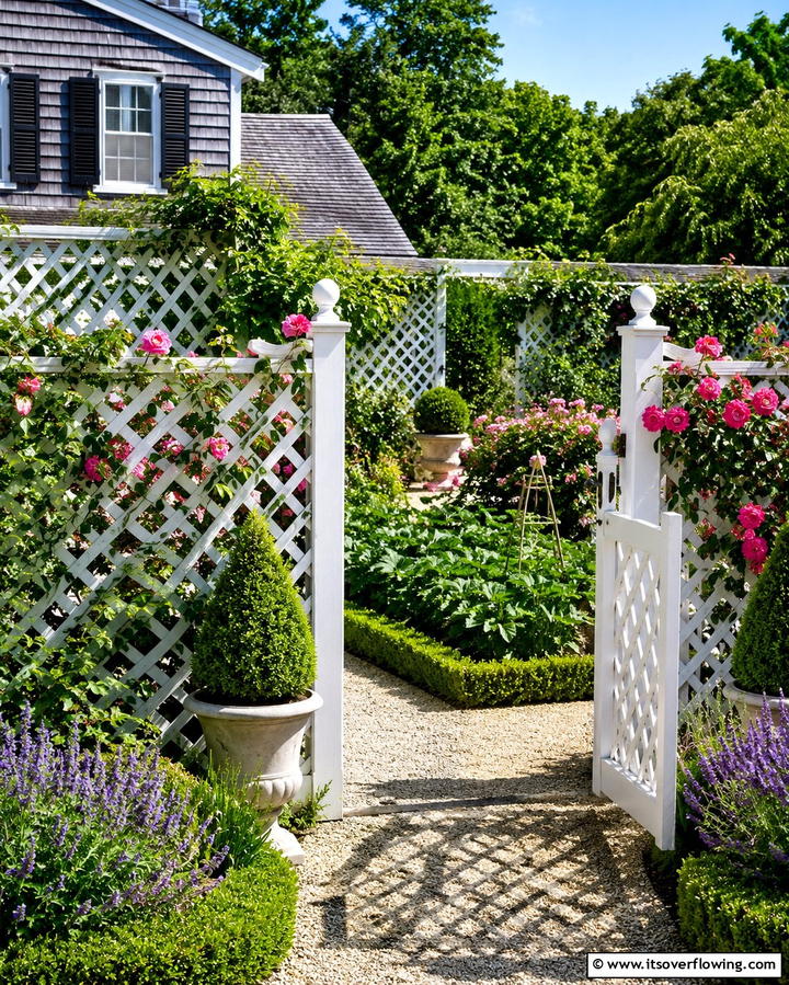 Lattice Fence - 20 Practical Vegetable Garden Fence Ideas for Your Yard