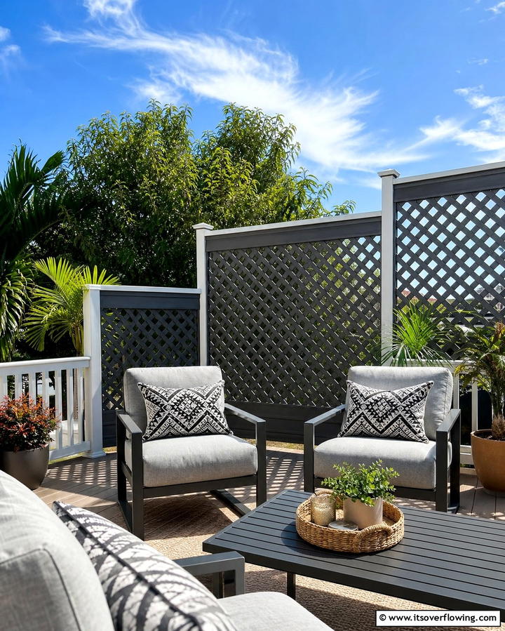 Lattice Panels - 25 Outdoor Privacy Screen Ideas for Secluded Spaces