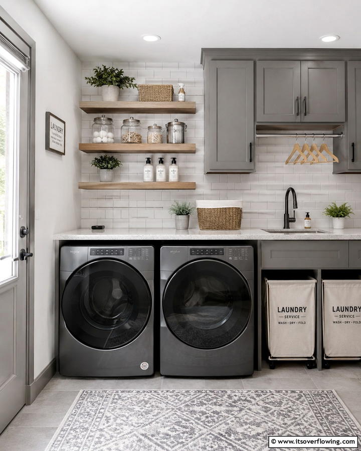 Laundry Room Efficiency - 25 Types of Rooms in a House for Every Need