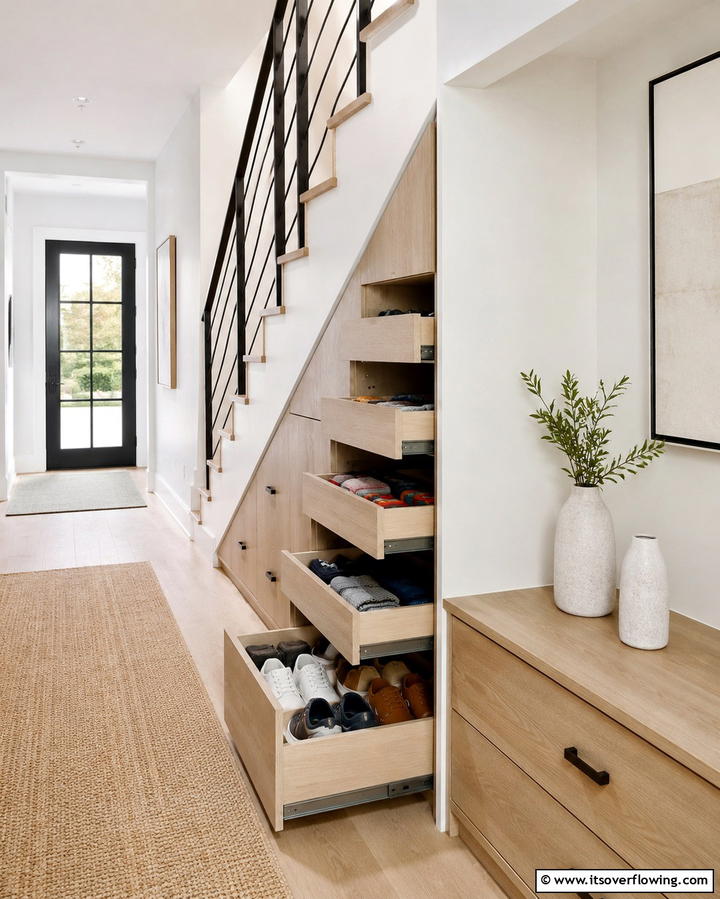 Laundry Station - 25 Under Stair Storage Ideas for Maximizing Space