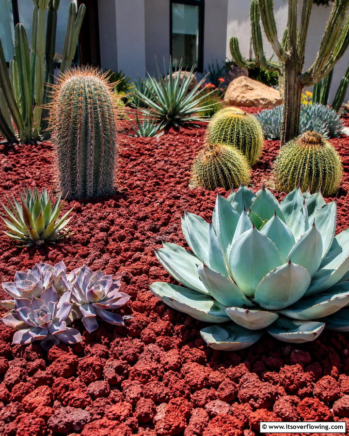 Lava Rock Driveways - 25 Red Lava Rock Landscaping Ideas for a Unique Yard
