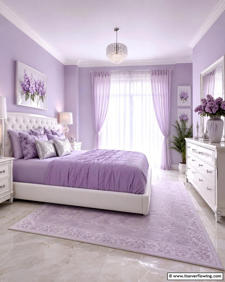 Lavender Dreams - 25 Colorful Bedroom Ideas to Brighten Your Space