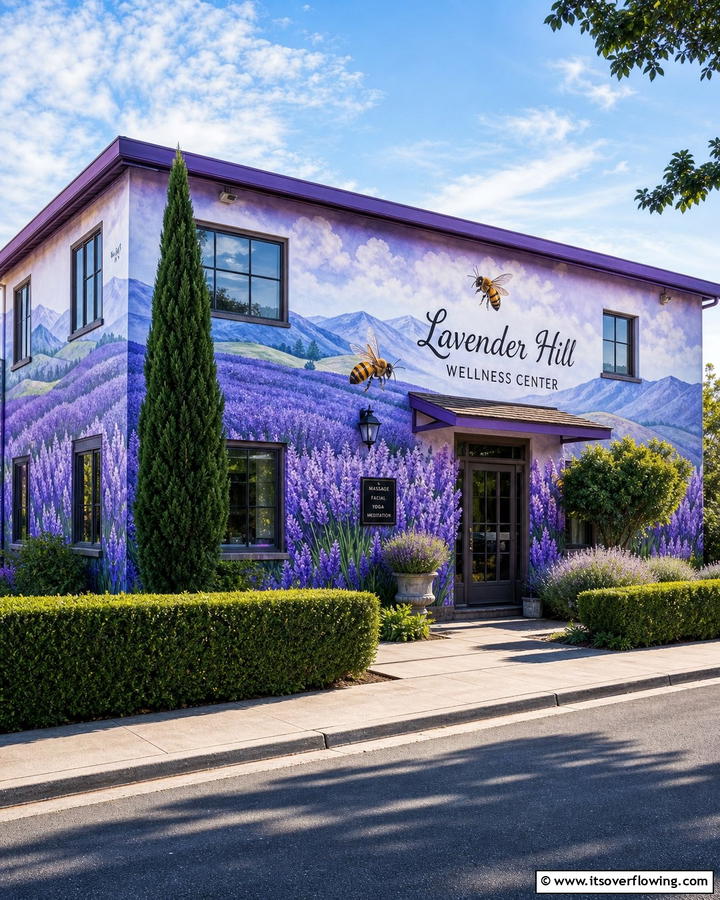 Lavender Fields of Calm - 20 Stunning Flower Murals on Buildings Around the World
