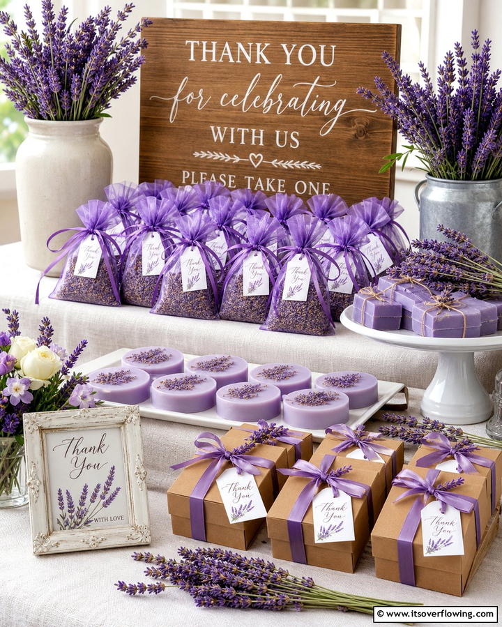 Lavender Guest Favors - 30 Lavender Wedding Ideas for Romantic Celebrations