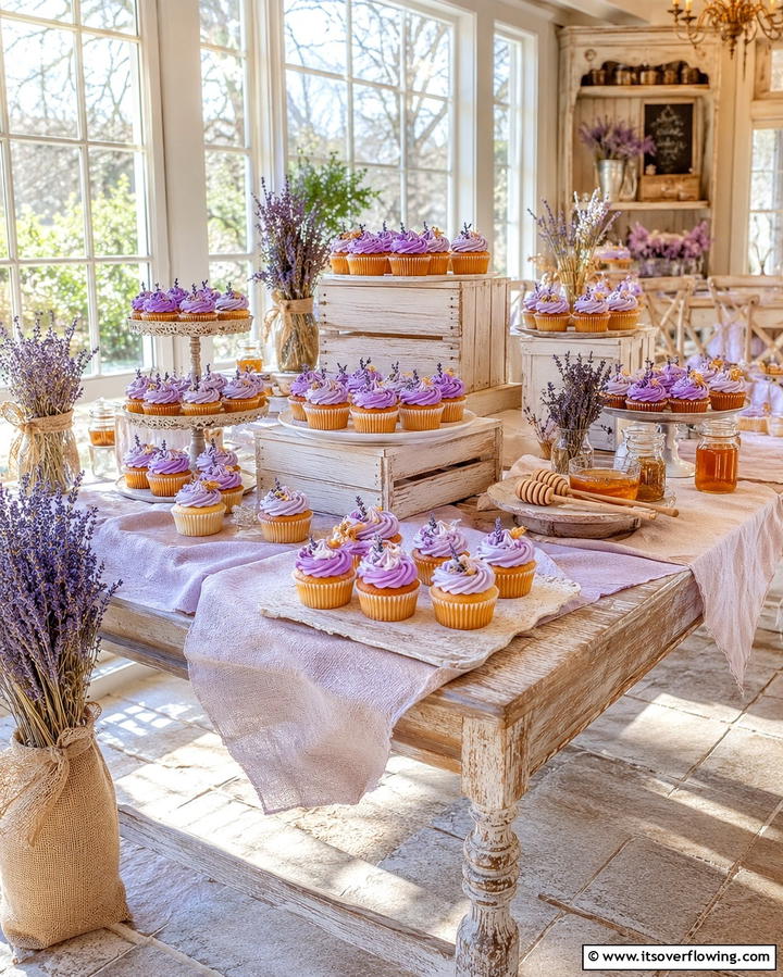 Lavender Honey Bliss - 30 Wedding Cupcake Ideas for Unforgettable Celebrations
