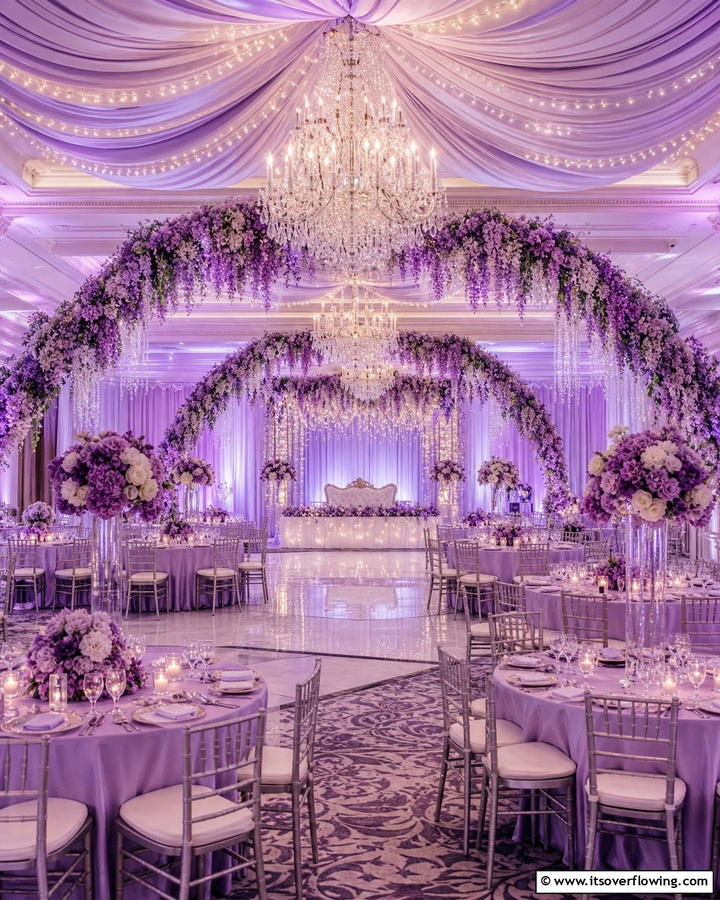 Lavender Venue Decor - 30 Lavender Wedding Ideas for Romantic Celebrations