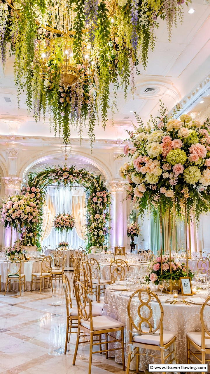 Lavish Floral Arrangements - 30 Bridgerton Wedding Ideas for Regency-Inspired Celebrations