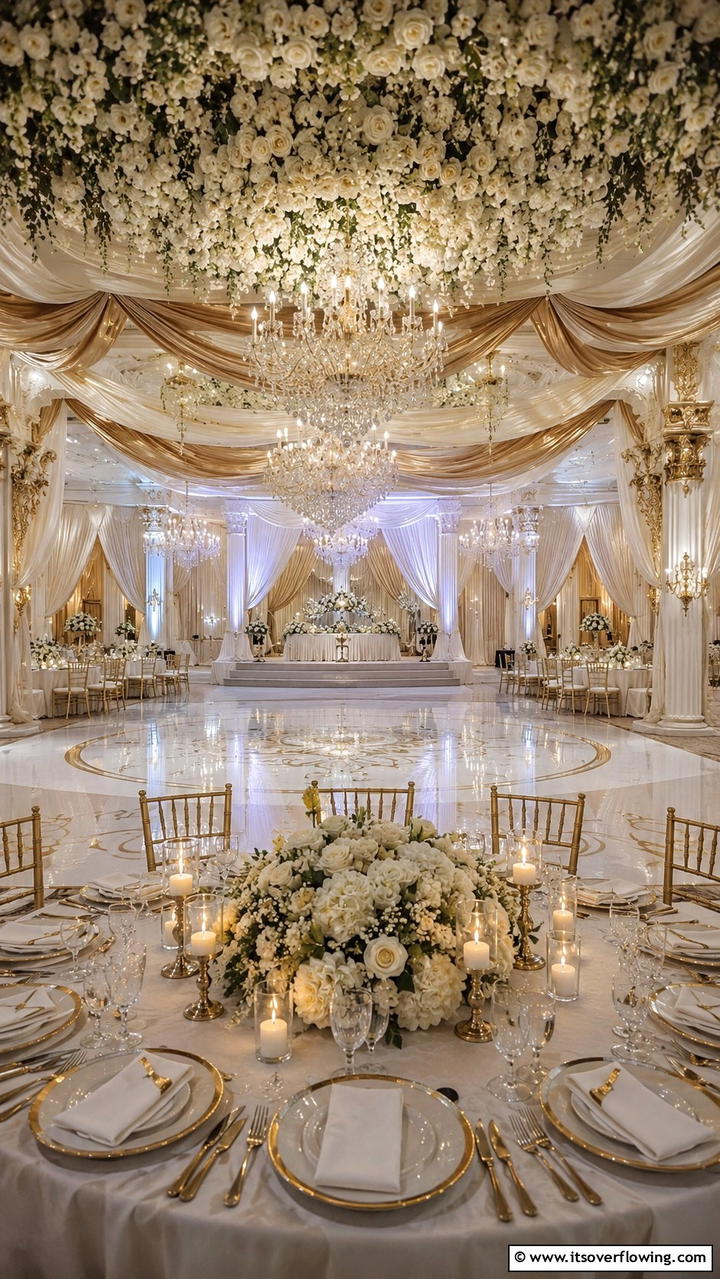 Lavish Venue Decor - 30 Glamorous Wedding Ideas- Elegant Themes & Decor Inspiration