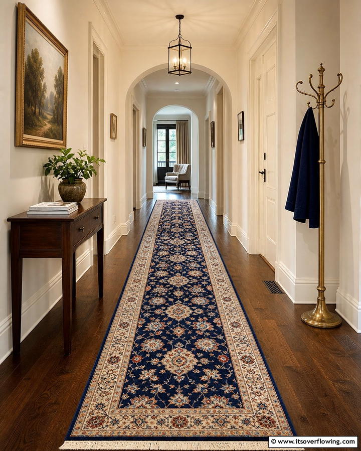 Lay a Runner Rug for Texture - 25 Narrow Hallway Ideas to Maximize Space and Style