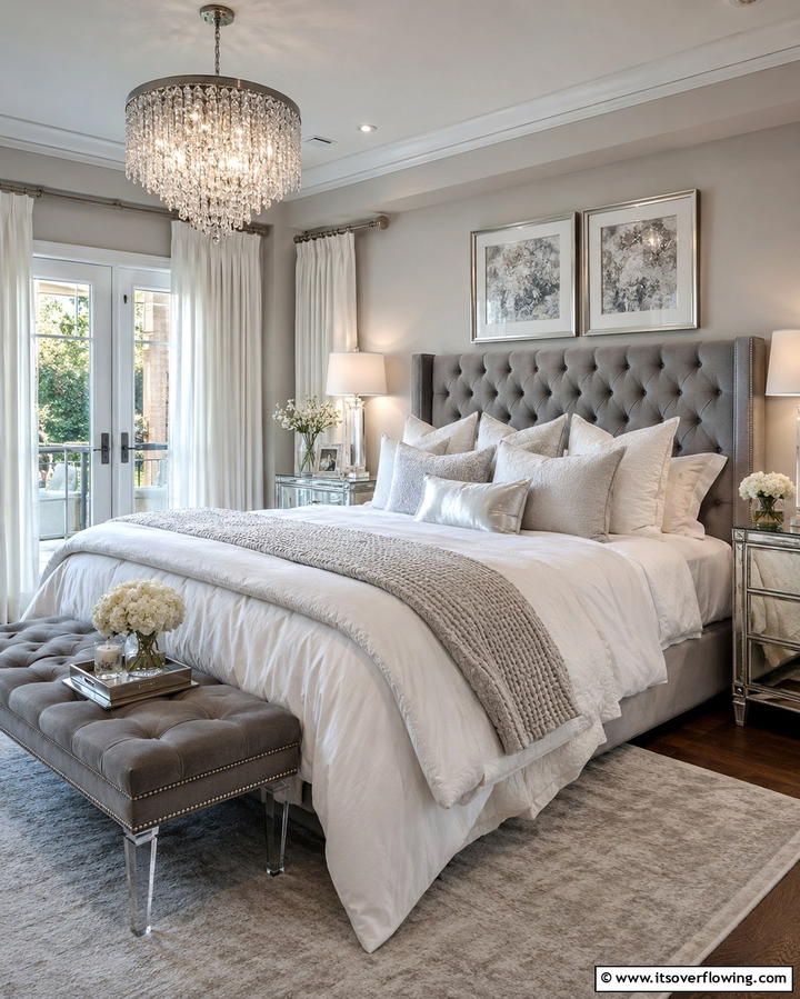 Layered Bedding - 25 Luxury Modern Bedroom Ideas for Ultimate Comfort