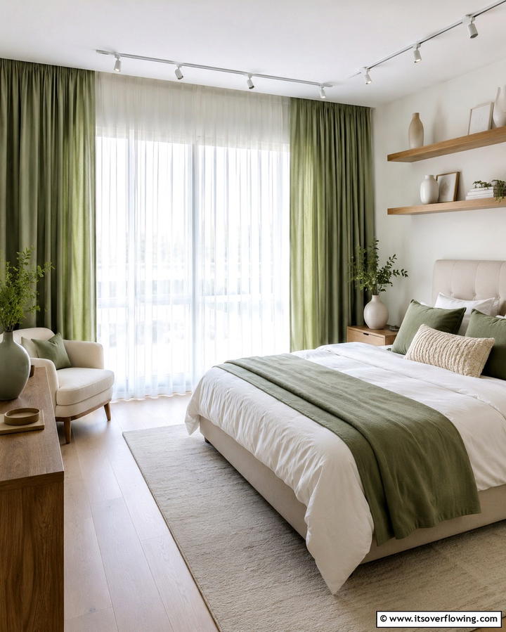 Layered Curtains for VersatilityExact - 25 Elegant Bedroom Curtain Ideas to Enhance Your Decor