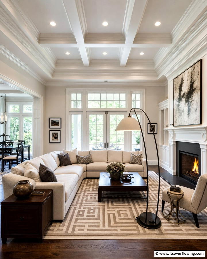 Layered Design Crown Molding - 21 Crown Molding Ideas to Elevate Interior Architecture