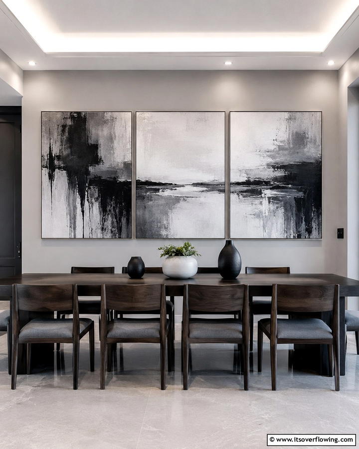 Layered Gray Textures - 30 Gray Dining Room Design Ideas for Modern Entertaining