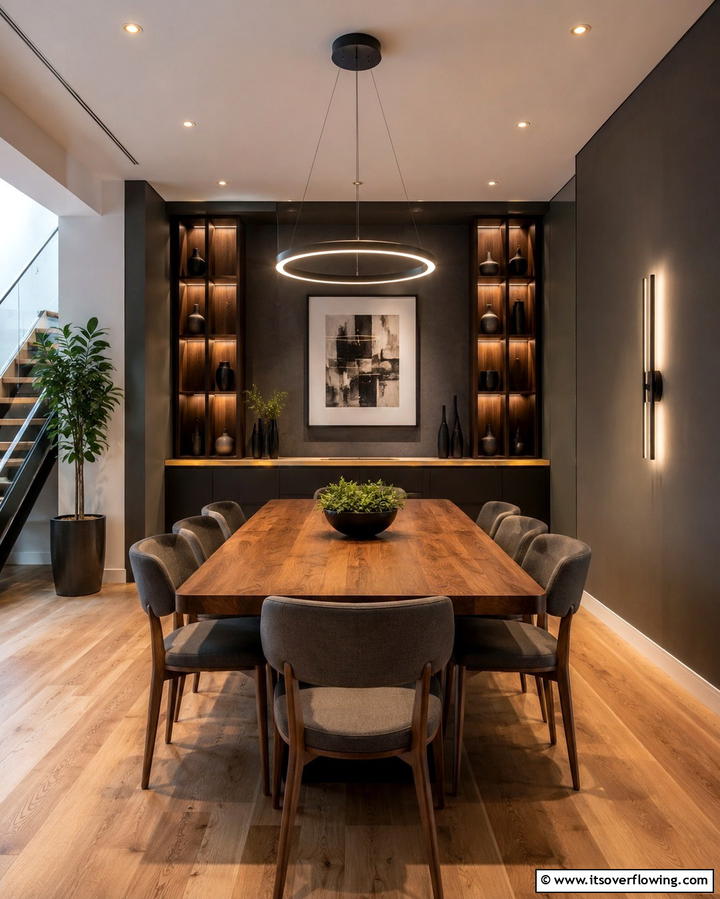 Layered Lighting - 25 Townhouse Interior Design Ideas for Modern Living