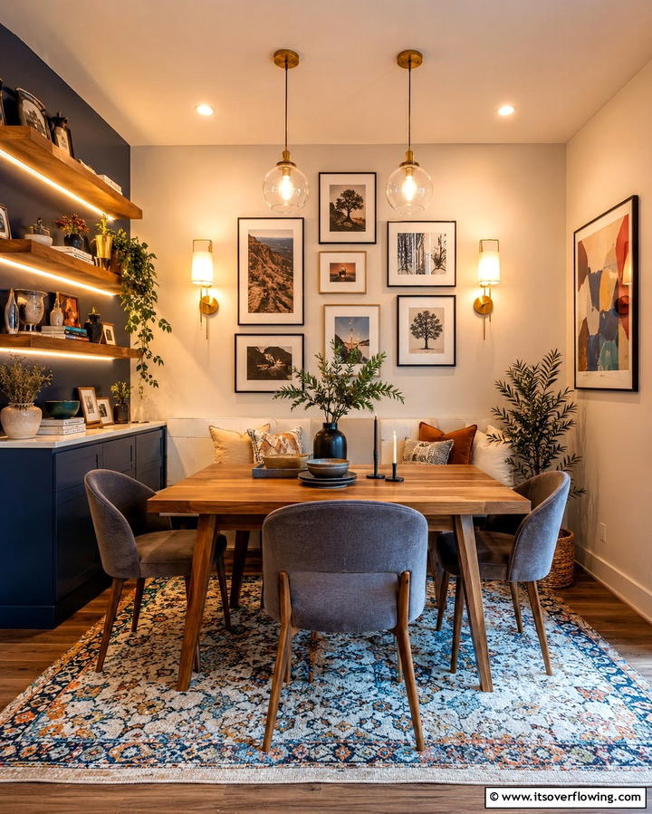 Layered Lighting Techniques - 30 Small Dining Room Lighting Ideas for Cozy Ambiance