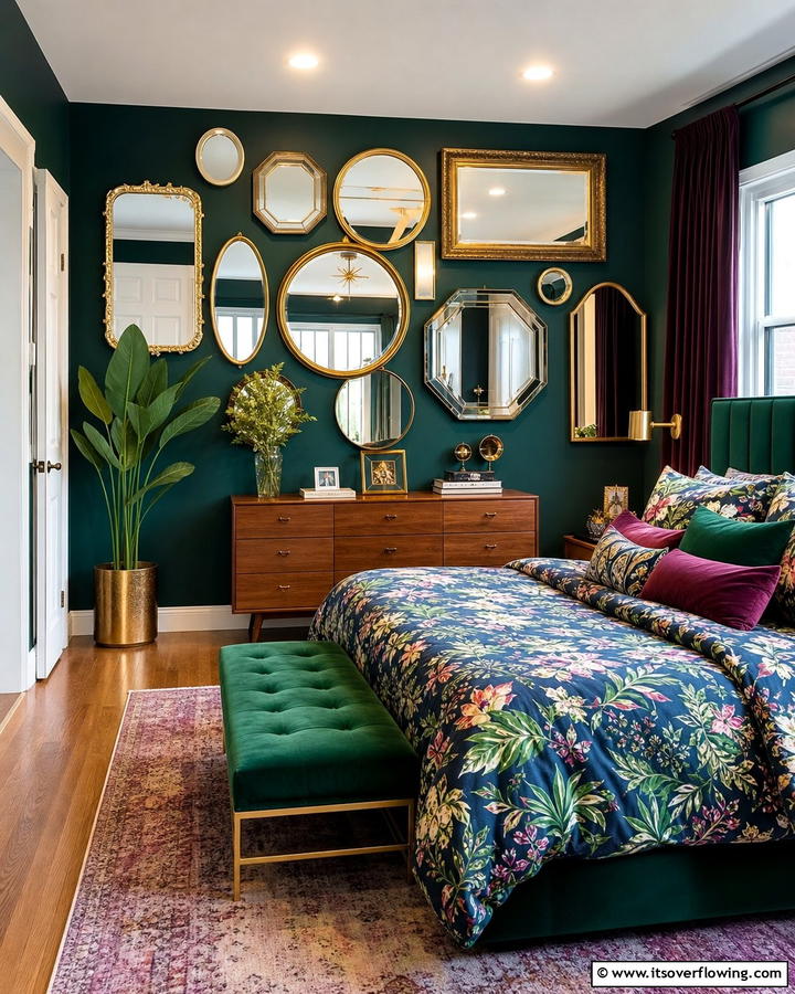 Layered Mirrors for Depth - 20 Bedroom Mirror Ideas to Reflect Your Style